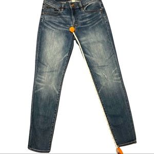 J CREW 8” Tootpick Denim Jeans! 27x27!